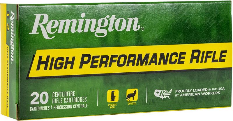 High Performance Rifle, 222 Rem, 50 Grain, Pointed Soft Point, 3140 fps